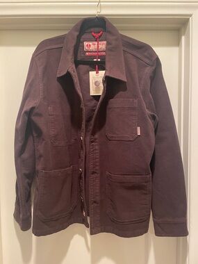 Iron and Resin moleskin chore jacket men's large